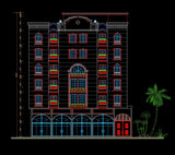 Building Elevation 8 - CAD Design | Download CAD Drawings | AutoCAD Blocks | AutoCAD Symbols | CAD Drawings | Architecture Details│Landscape Details | See more about AutoCAD, Cad Drawing and Architecture Details