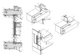 Curtain wall design and detail in autocad dwg files - CAD Design | Download CAD Drawings | AutoCAD Blocks | AutoCAD Symbols | CAD Drawings | Architecture Details│Landscape Details | See more about AutoCAD, Cad Drawing and Architecture Details