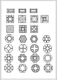 Chinese Decoration Elements - CAD Design | Download CAD Drawings | AutoCAD Blocks | AutoCAD Symbols | CAD Drawings | Architecture Details│Landscape Details | See more about AutoCAD, Cad Drawing and Architecture Details