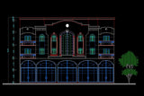 Building Elevation 3 - CAD Design | Download CAD Drawings | AutoCAD Blocks | AutoCAD Symbols | CAD Drawings | Architecture Details│Landscape Details | See more about AutoCAD, Cad Drawing and Architecture Details