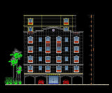 Building Elevation 11 - CAD Design | Download CAD Drawings | AutoCAD Blocks | AutoCAD Symbols | CAD Drawings | Architecture Details│Landscape Details | See more about AutoCAD, Cad Drawing and Architecture Details