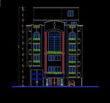 Building Elevation 6 - CAD Design | Download CAD Drawings | AutoCAD Blocks | AutoCAD Symbols | CAD Drawings | Architecture Details│Landscape Details | See more about AutoCAD, Cad Drawing and Architecture Details