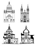 Ornamental Parts of Buildings 11 - CAD Design | Download CAD Drawings | AutoCAD Blocks | AutoCAD Symbols | CAD Drawings | Architecture Details│Landscape Details | See more about AutoCAD, Cad Drawing and Architecture Details