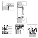 Windows Detail Drawings 2 - CAD Design | Download CAD Drawings | AutoCAD Blocks | AutoCAD Symbols | CAD Drawings | Architecture Details│Landscape Details | See more about AutoCAD, Cad Drawing and Architecture Details