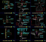 Construction Details 1 - CAD Design | Download CAD Drawings | AutoCAD Blocks | AutoCAD Symbols | CAD Drawings | Architecture Details│Landscape Details | See more about AutoCAD, Cad Drawing and Architecture Details