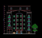 Building Elevation 8 - CAD Design | Download CAD Drawings | AutoCAD Blocks | AutoCAD Symbols | CAD Drawings | Architecture Details│Landscape Details | See more about AutoCAD, Cad Drawing and Architecture Details