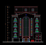 Building Elevation 7 - CAD Design | Download CAD Drawings | AutoCAD Blocks | AutoCAD Symbols | CAD Drawings | Architecture Details│Landscape Details | See more about AutoCAD, Cad Drawing and Architecture Details