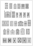 Ornamental Door & Window Bundle - CAD Design | Download CAD Drawings | AutoCAD Blocks | AutoCAD Symbols | CAD Drawings | Architecture Details│Landscape Details | See more about AutoCAD, Cad Drawing and Architecture Details