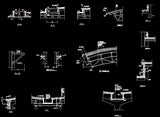 Steel Structure Details 2 - CAD Design | Download CAD Drawings | AutoCAD Blocks | AutoCAD Symbols | CAD Drawings | Architecture Details│Landscape Details | See more about AutoCAD, Cad Drawing and Architecture Details