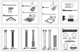 Ornamental Parts of Buildings 7 - CAD Design | Download CAD Drawings | AutoCAD Blocks | AutoCAD Symbols | CAD Drawings | Architecture Details│Landscape Details | See more about AutoCAD, Cad Drawing and Architecture Details