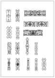 Ornamental Stair Parts - CAD Design | Download CAD Drawings | AutoCAD Blocks | AutoCAD Symbols | CAD Drawings | Architecture Details│Landscape Details | See more about AutoCAD, Cad Drawing and Architecture Details