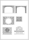Indoor & Outdoor Decorative Screens - CAD Design | Download CAD Drawings | AutoCAD Blocks | AutoCAD Symbols | CAD Drawings | Architecture Details│Landscape Details | See more about AutoCAD, Cad Drawing and Architecture Details