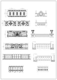 Ornamental Parts of Buildings 3 - CAD Design | Download CAD Drawings | AutoCAD Blocks | AutoCAD Symbols | CAD Drawings | Architecture Details│Landscape Details | See more about AutoCAD, Cad Drawing and Architecture Details