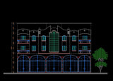 Building Elevation 3 - CAD Design | Download CAD Drawings | AutoCAD Blocks | AutoCAD Symbols | CAD Drawings | Architecture Details│Landscape Details | See more about AutoCAD, Cad Drawing and Architecture Details