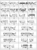 Sofa Cad Blocks Set - CAD Design | Download CAD Drawings | AutoCAD Blocks | AutoCAD Symbols | CAD Drawings | Architecture Details│Landscape Details | See more about AutoCAD, Cad Drawing and Architecture Details