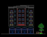 Building Elevation 8 - CAD Design | Download CAD Drawings | AutoCAD Blocks | AutoCAD Symbols | CAD Drawings | Architecture Details│Landscape Details | See more about AutoCAD, Cad Drawing and Architecture Details
