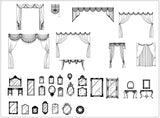 Over 500+ Neoclassical Interiors Decor, Decorative elements-Frame,Pattern,Border,Door,Windows,Cabinet,Lattice,Ceiling,Paving - CAD Design | Download CAD Drawings | AutoCAD Blocks | AutoCAD Symbols | CAD Drawings | Architecture Details│Landscape Details | See more about AutoCAD, Cad Drawing and Architecture Details
