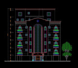 Building Elevation 6 - CAD Design | Download CAD Drawings | AutoCAD Blocks | AutoCAD Symbols | CAD Drawings | Architecture Details│Landscape Details | See more about AutoCAD, Cad Drawing and Architecture Details