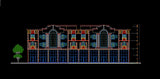 Building Elevation 3 - CAD Design | Download CAD Drawings | AutoCAD Blocks | AutoCAD Symbols | CAD Drawings | Architecture Details│Landscape Details | See more about AutoCAD, Cad Drawing and Architecture Details