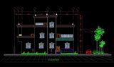 Building Elevation 13 - CAD Design | Download CAD Drawings | AutoCAD Blocks | AutoCAD Symbols | CAD Drawings | Architecture Details│Landscape Details | See more about AutoCAD, Cad Drawing and Architecture Details